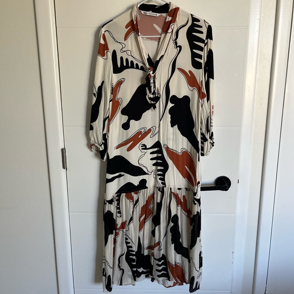 Zara Patterned Summer Dress